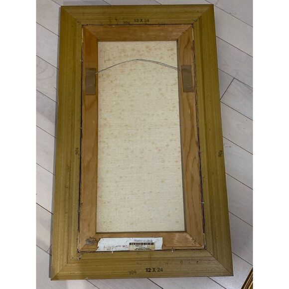 Barbara Mock Art Prints 29 x 17 Ornate Gold Frame Fruit Trees Pear Peach Vintage - Picture 7 of 8